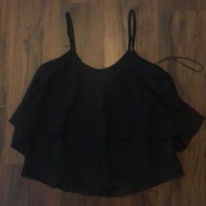 Black tank top.